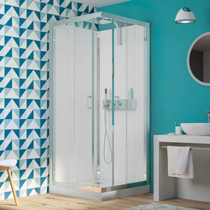 glass shower cubicle