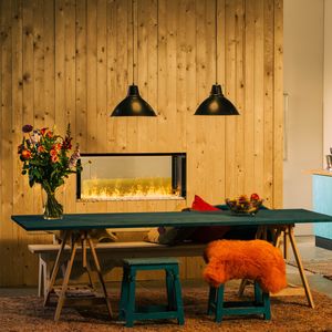 double-sided fireplace