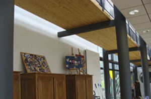 wooden deck slab
