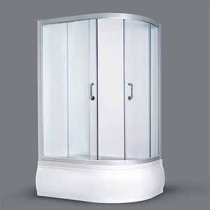 glass shower cubicle