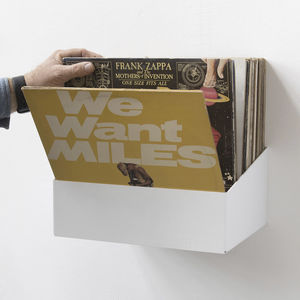 vinyl record shelf