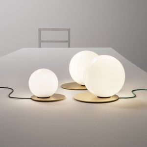 table lamp / contemporary / brass / iron