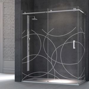 fixed shower screen