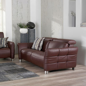 modular sofa / contemporary / fabric / leather