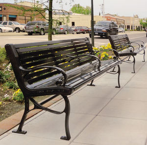 traditional public bench