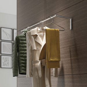 wall-mounted coat hanger rack