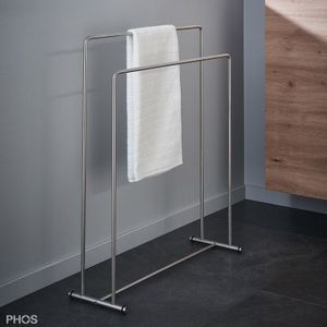 towel rack with rods