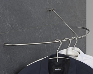 wall-mounted coat hanger rack