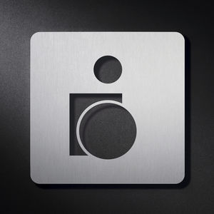 stainless steel door pictogram 1