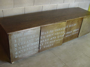 industrial style sideboard