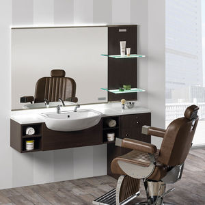 hairdresser cabinet with washbasin 1