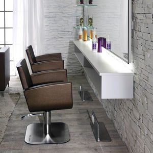 synthetic leather beauty salon chair / steel / WPC / central base