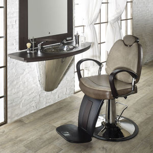 chrome steel barber chair