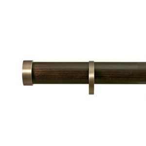 metal curtain rod / wooden