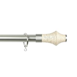 metal curtain rod / wooden