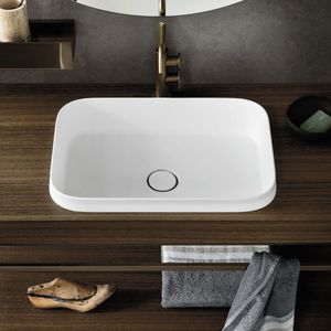 semi-recessed washbasin