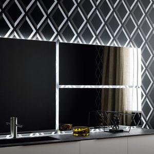 wall-mounted mirror
