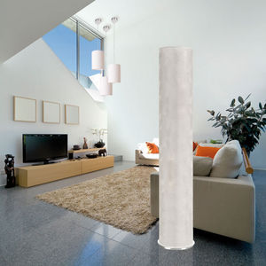 contemporary light column / fabric / LED / indoor