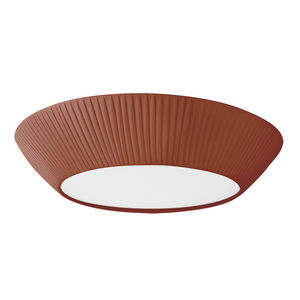 contemporary ceiling light / round / fabric / LED