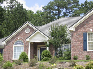 sheet metal roofing / colored / roof tile look