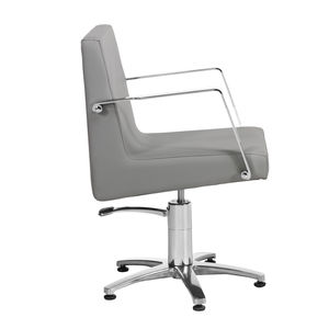 contemporary beauty salon chair / polyurethane / with hydraulic pump / star base