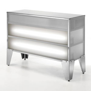 metal reception desk