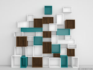 wall-mounted shelves