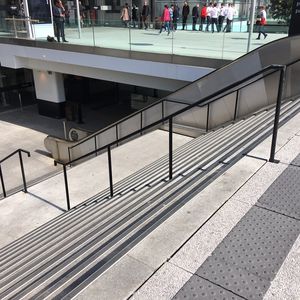 aluminum stair nosing / mineral stone / non-slip