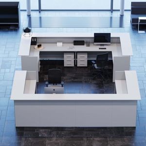 corner reception desk