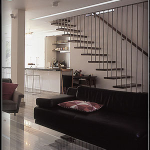 straight staircase