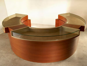 round cashier counter