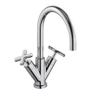 double-handle washbasin mixer tap