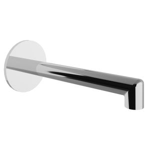 chrome-plated brass bathtub spout