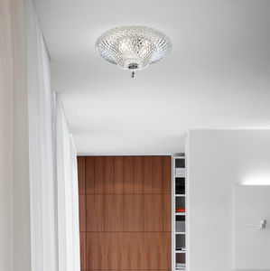 traditional ceiling light / round / crystal / Swarovski® crystal