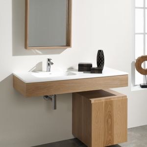 lacquered wood vanity top