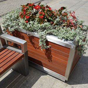 wooden planter