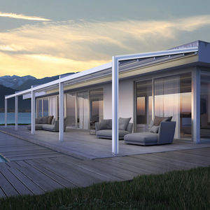 wall-mounted pergola