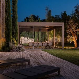 wall-mounted pergola