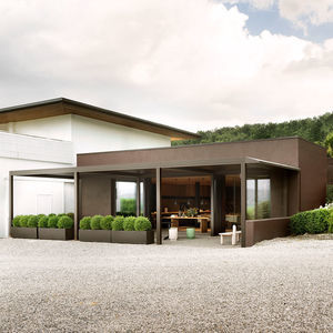 wall-mounted pergola