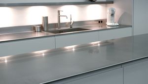 stainless steel countertop