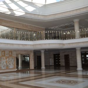 nickel-plated brass railing