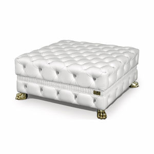 classic ottoman / in synthetic fabric / indoor / white