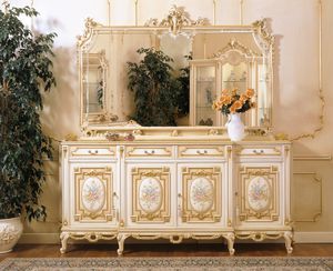 Louis XV style sideboard / lacquered wood