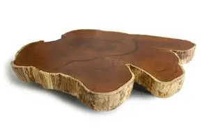 Contemporary Coffee Table Raw Edge Cocobolo Rotsen Furniture Wooden Rectangular In Reclaimed Material