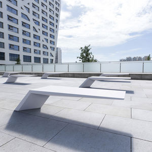 contemporary public bench