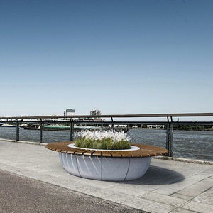 engineered stone planter