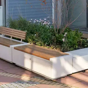 contemporary public bench