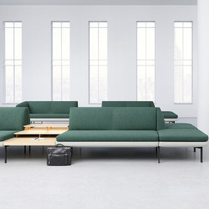 modular upholstered bench / contemporary / fabric / commercial