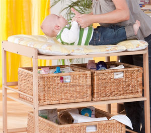 wooden changing table