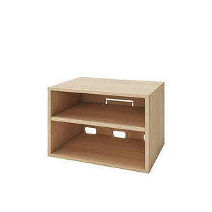 modular shelf / contemporary / lacquered wood / oak